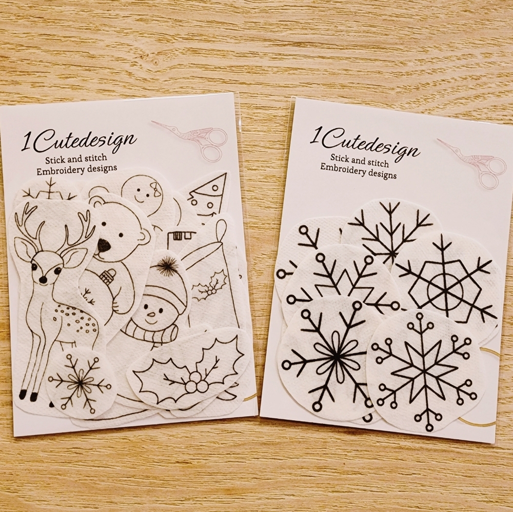Christmas and snowflake embroidery patterns